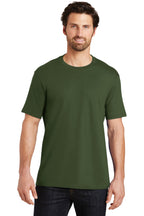 Front View of Thyme Green District Perfect Weight Tee. DT104