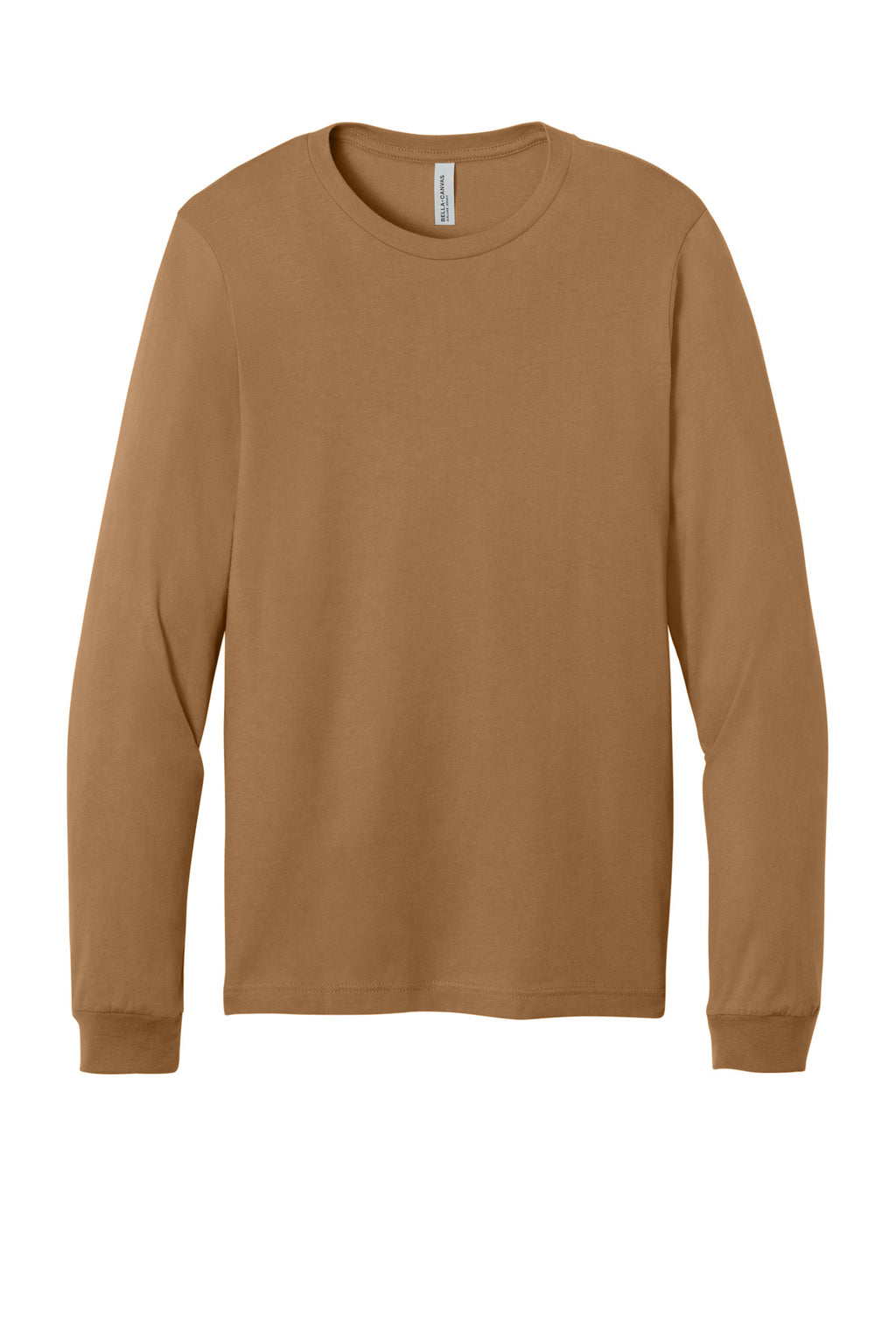 Front View of Toast BELLA+CANVAS Unisex Jersey Long Sleeve Tee. BC3501