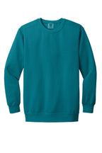 Front View of TopazBlue COMFORT COLORS Ring Spun Crewneck Sweatshirt. 1566