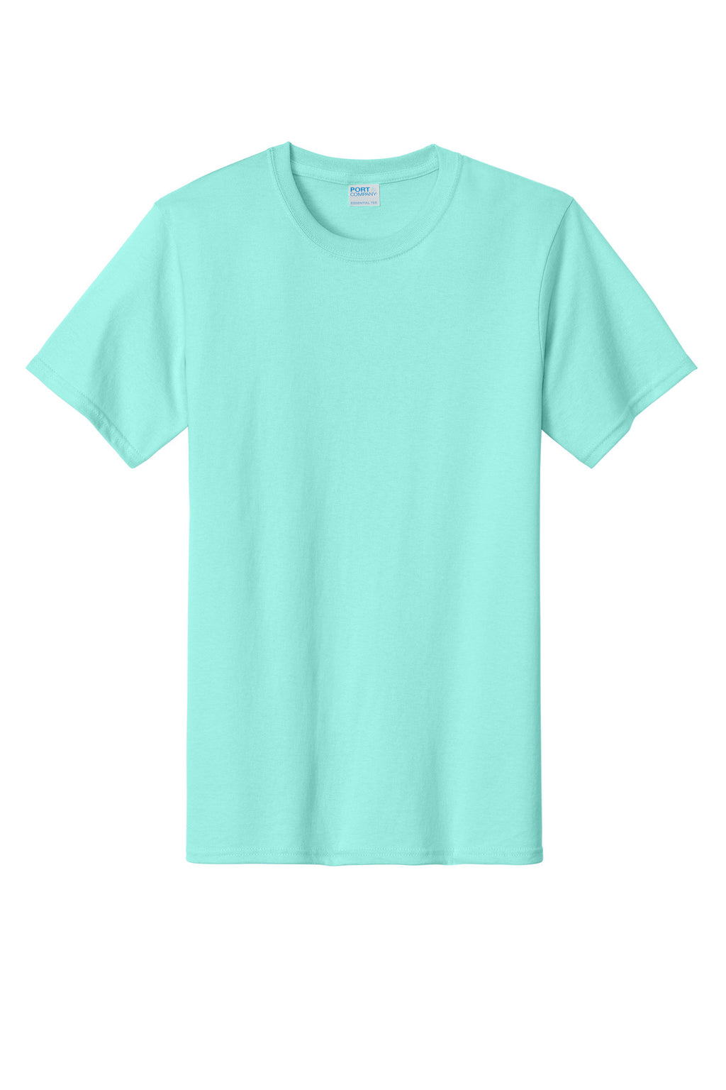 Front View of TrCeladon Port & Co Essential Tee. PC61