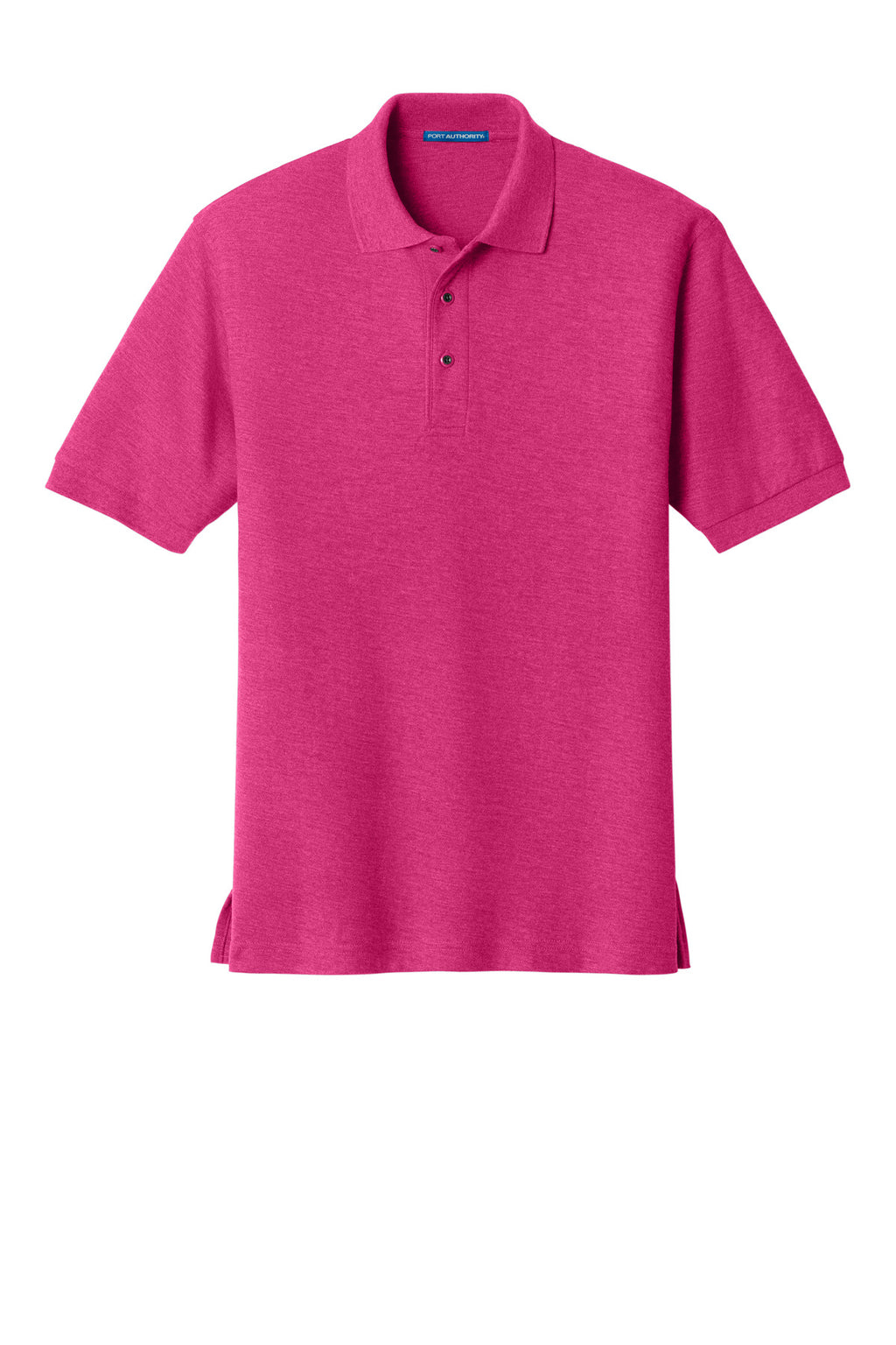Front View of Tropical Pink Port Authority Silk Touch Polo K500