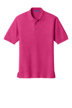 Front View of Tropical Pink Port Authority Silk Touch Polo K500