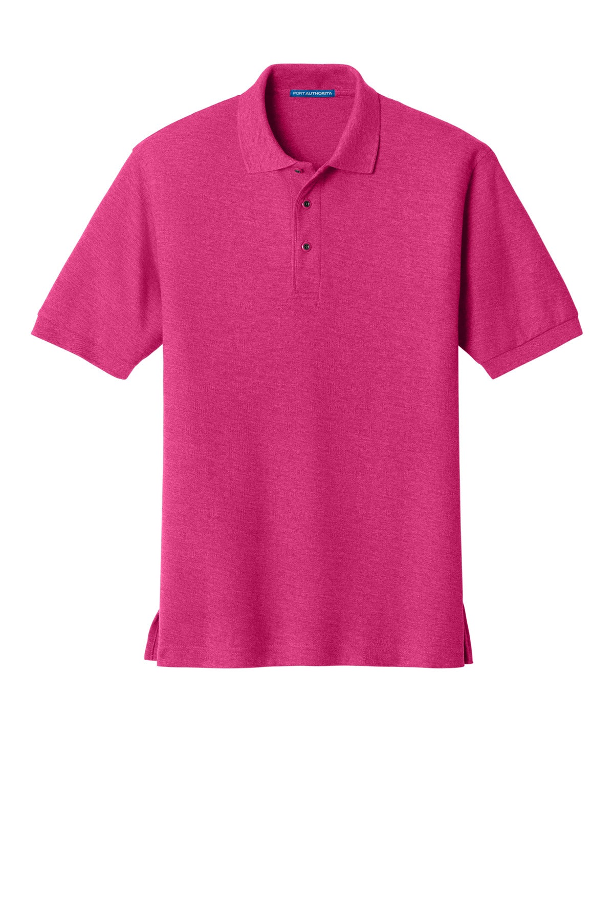 Front View of Tropical Pink Port Authority Silk Touch Polo K500