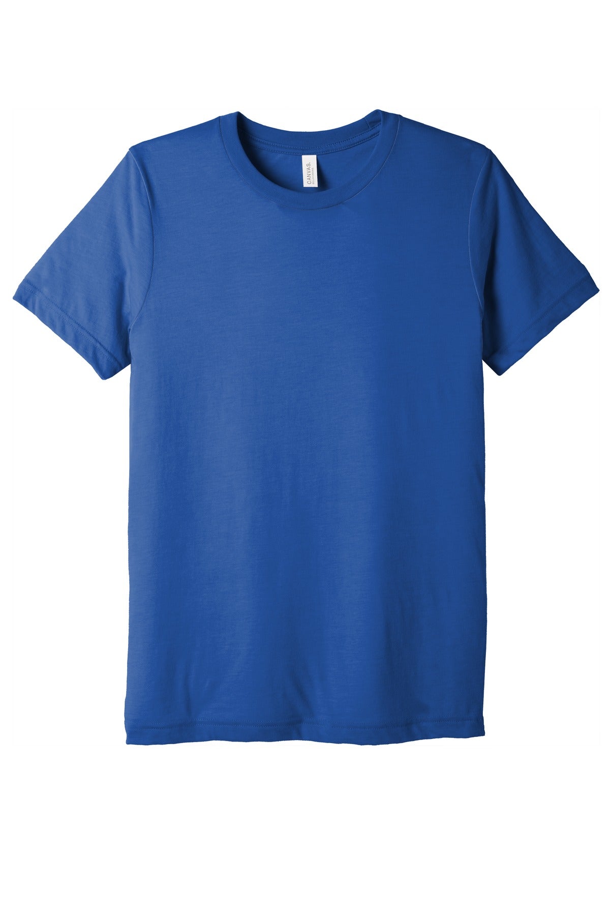 Front View of True Royl TB BELLA+CANVAS Unisex Triblend Short Sleeve Tee. BC3413