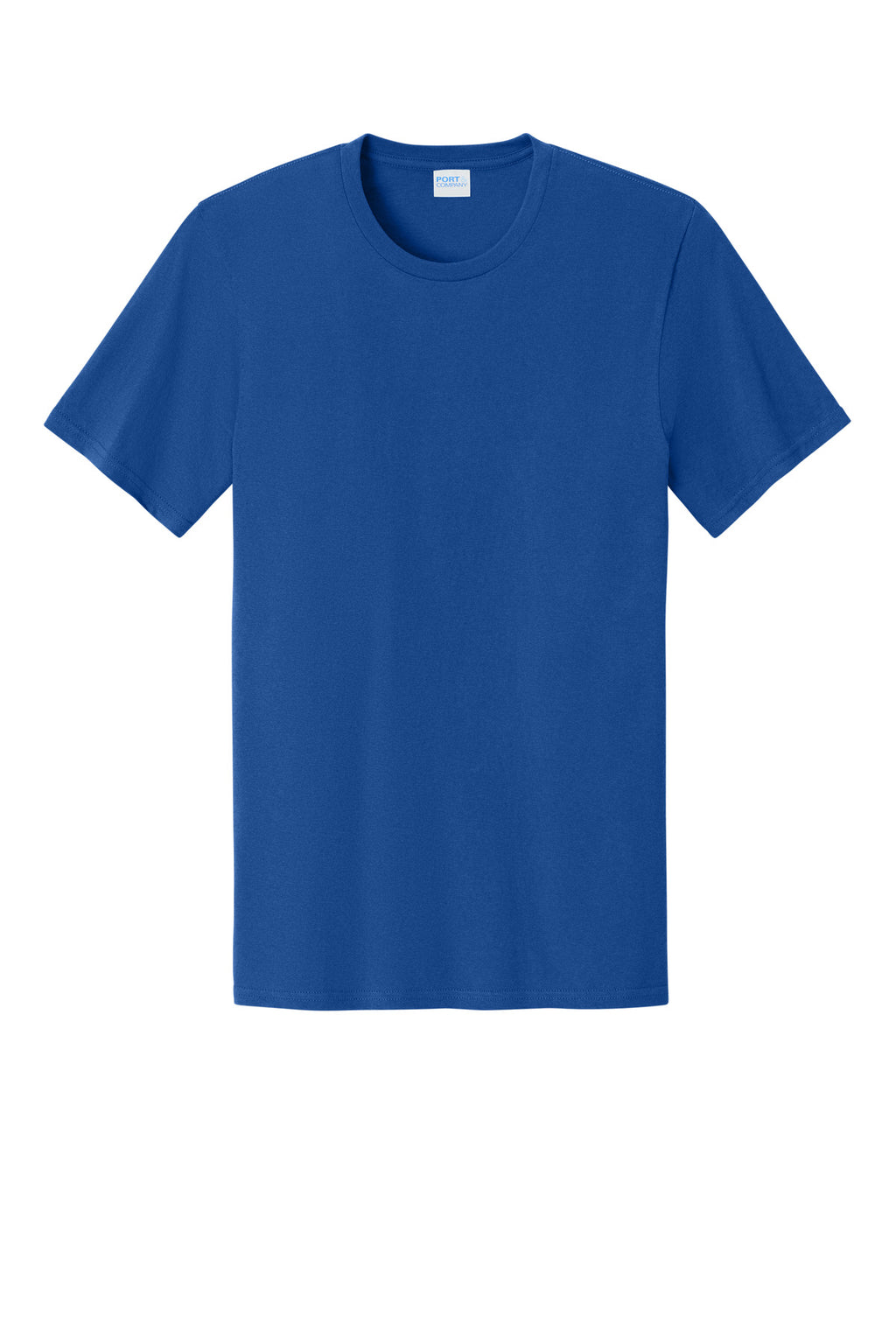 Front View of TrueRoyal Port & Co Easy Cotton Tee PC43