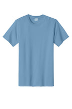 Front View of TundraBlu Port & Co Essential Tee. PC61