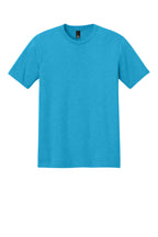 Front View of Turquoise Frst District Perfect Tri Tee. DM130