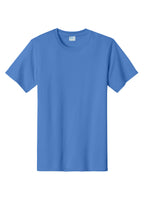 Front View of Ultramarine Port & Co Essential Tee. PC61