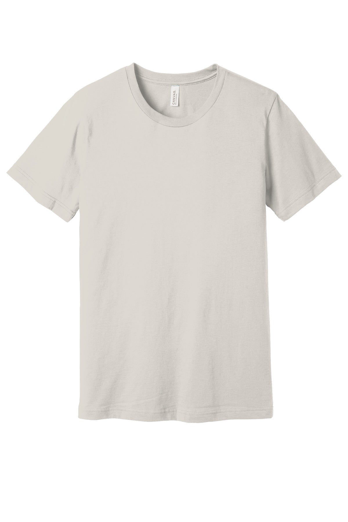 Front View of Vintage White BELLA+CANVAS Unisex Jersey Short Sleeve Tee. BC3001