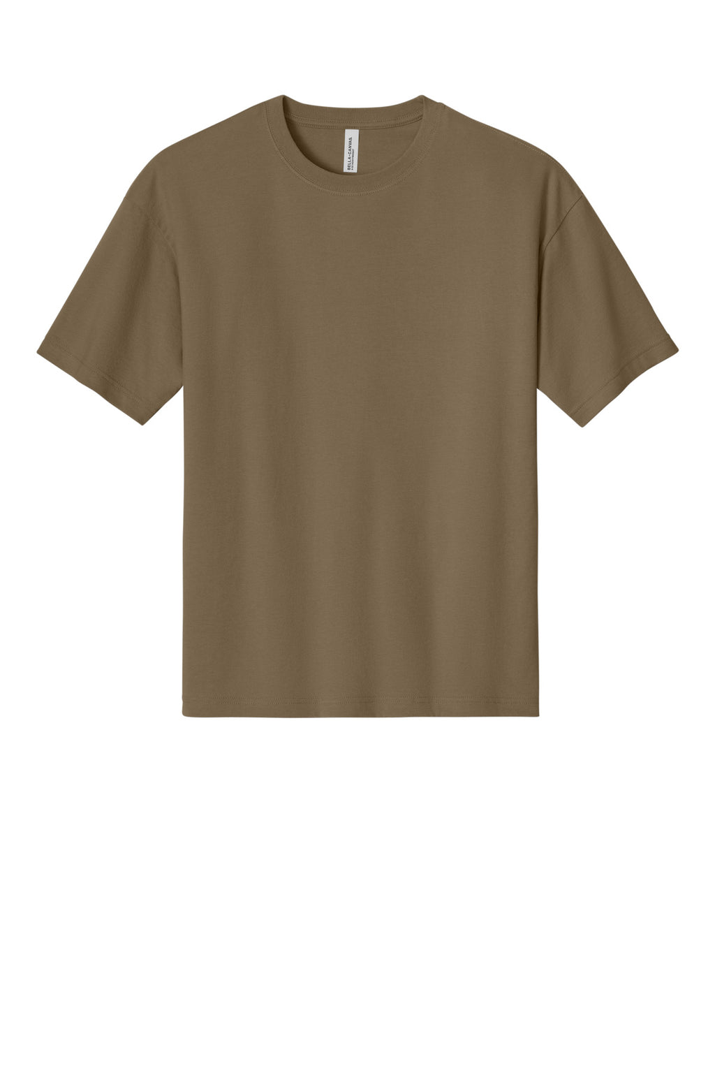 Front View of VintageBrn BELLA+CANVAS Unisex 6-Ounce Heavyweight Tee BC3010