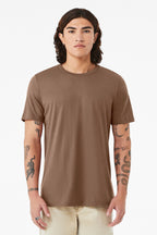 Front View of VintageBrn BELLA+CANVAS Unisex Jersey Short Sleeve Tee. BC3001