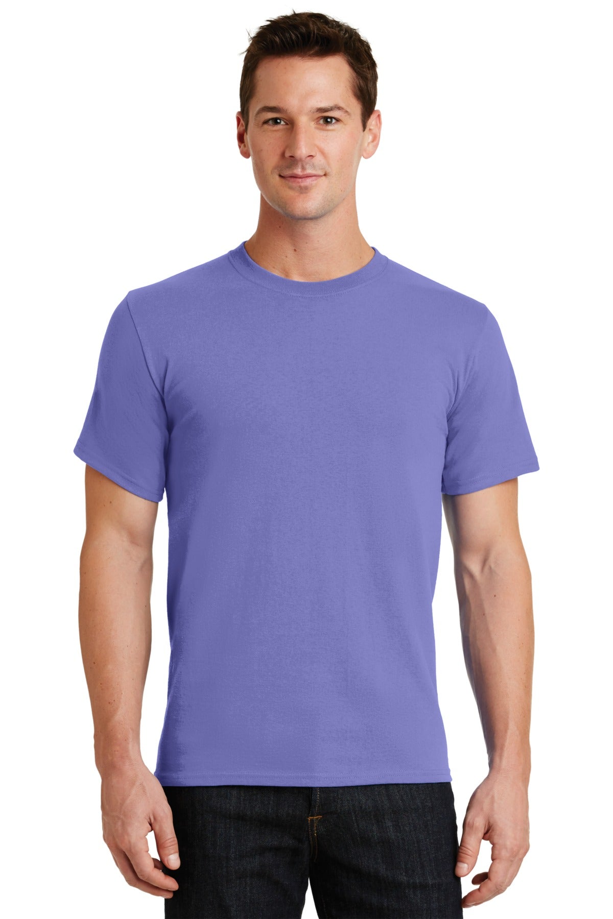 Front View of Violet Port & Co Essential Tee. PC61