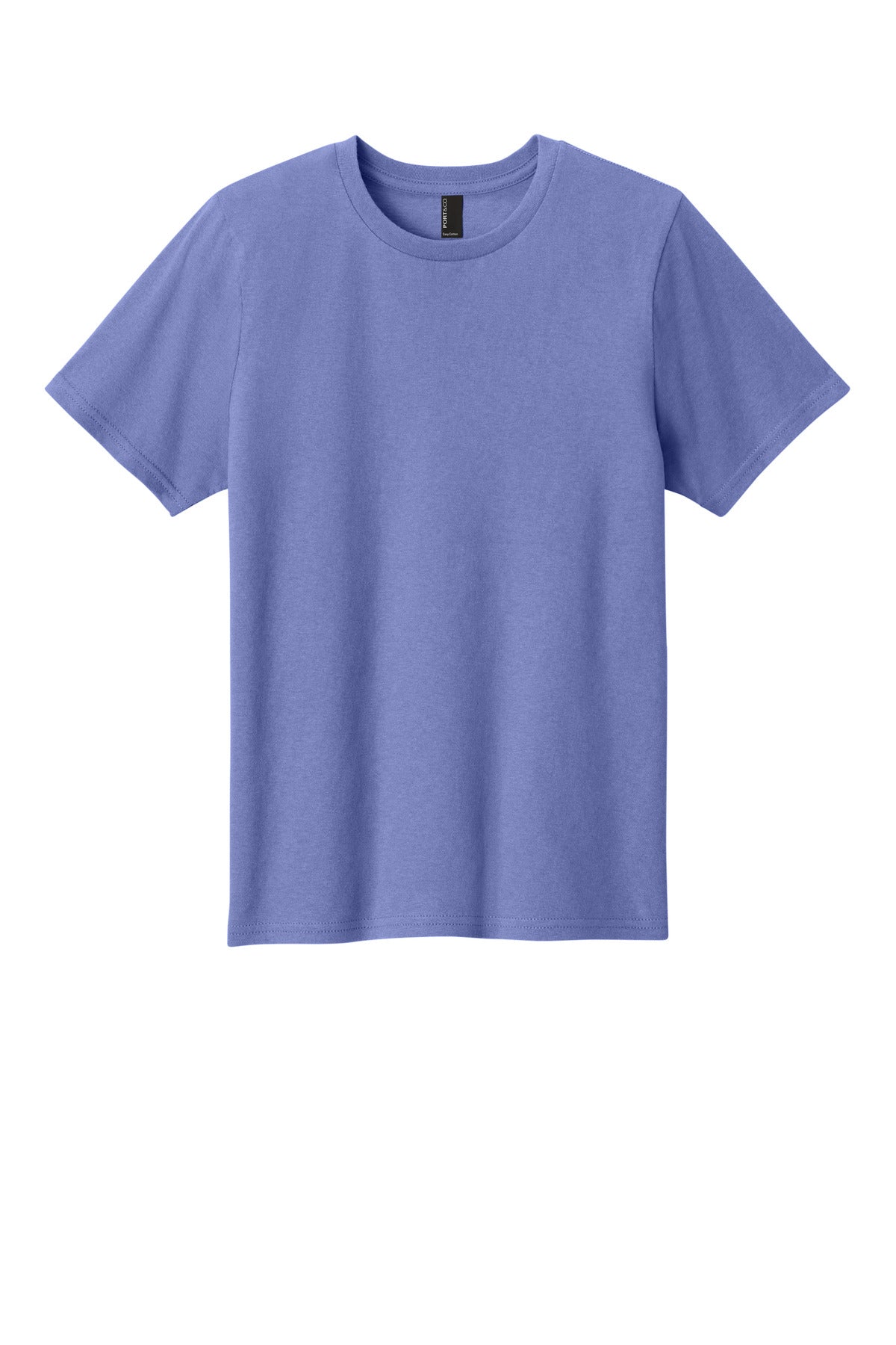 Front View of Violet Port & Co Youth Easy Cotton Tee PC43Y