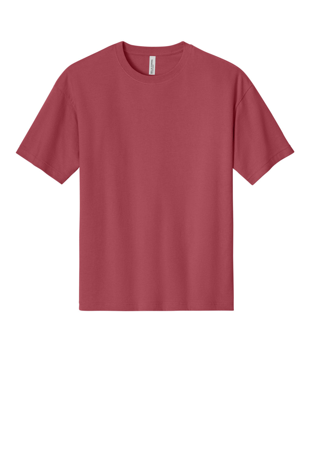 Front View of VtgRed BELLA+CANVAS Unisex 6-Ounce Heavyweight Tee BC3010