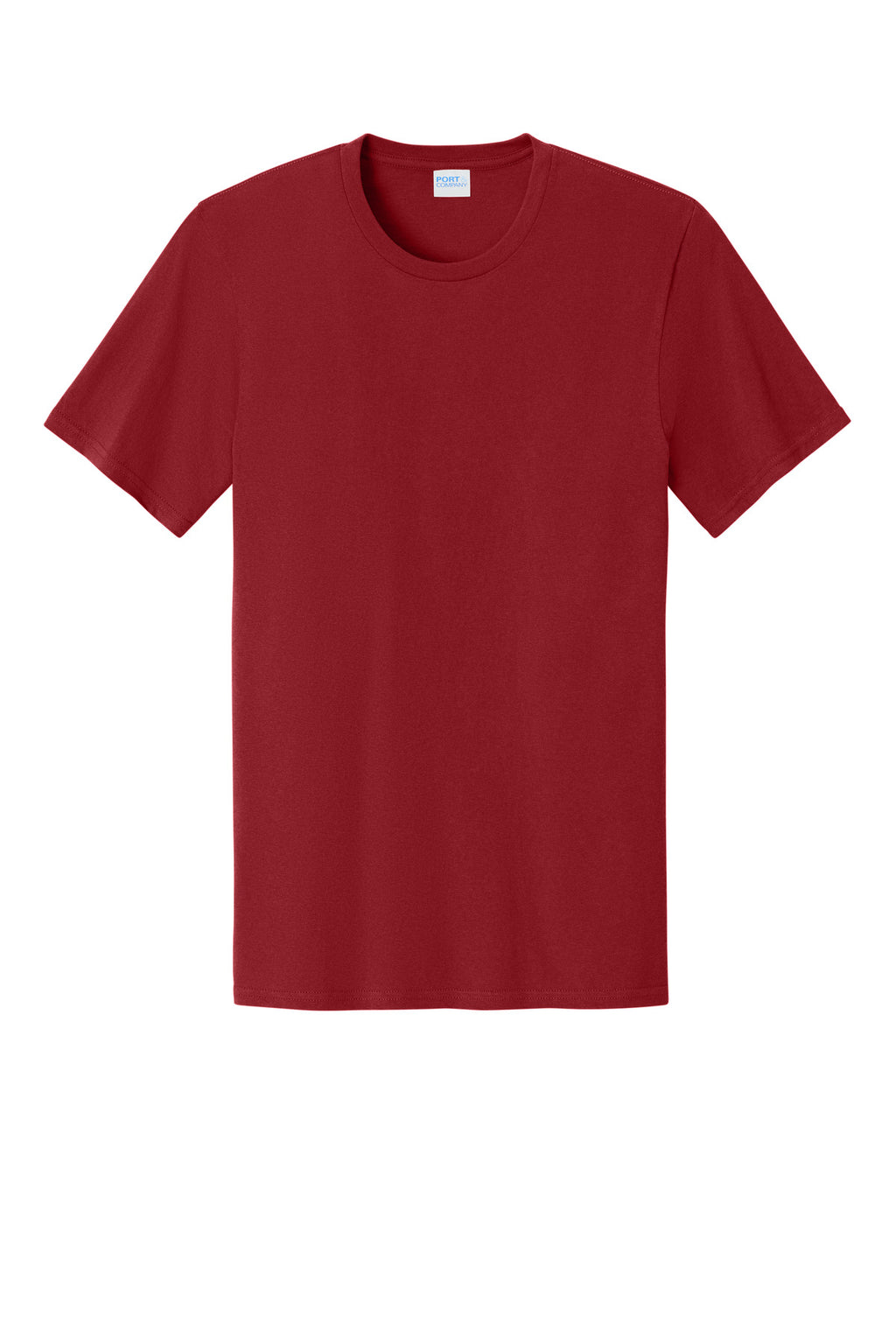 Front View of VtgRed Port & Co Easy Cotton Tee PC43