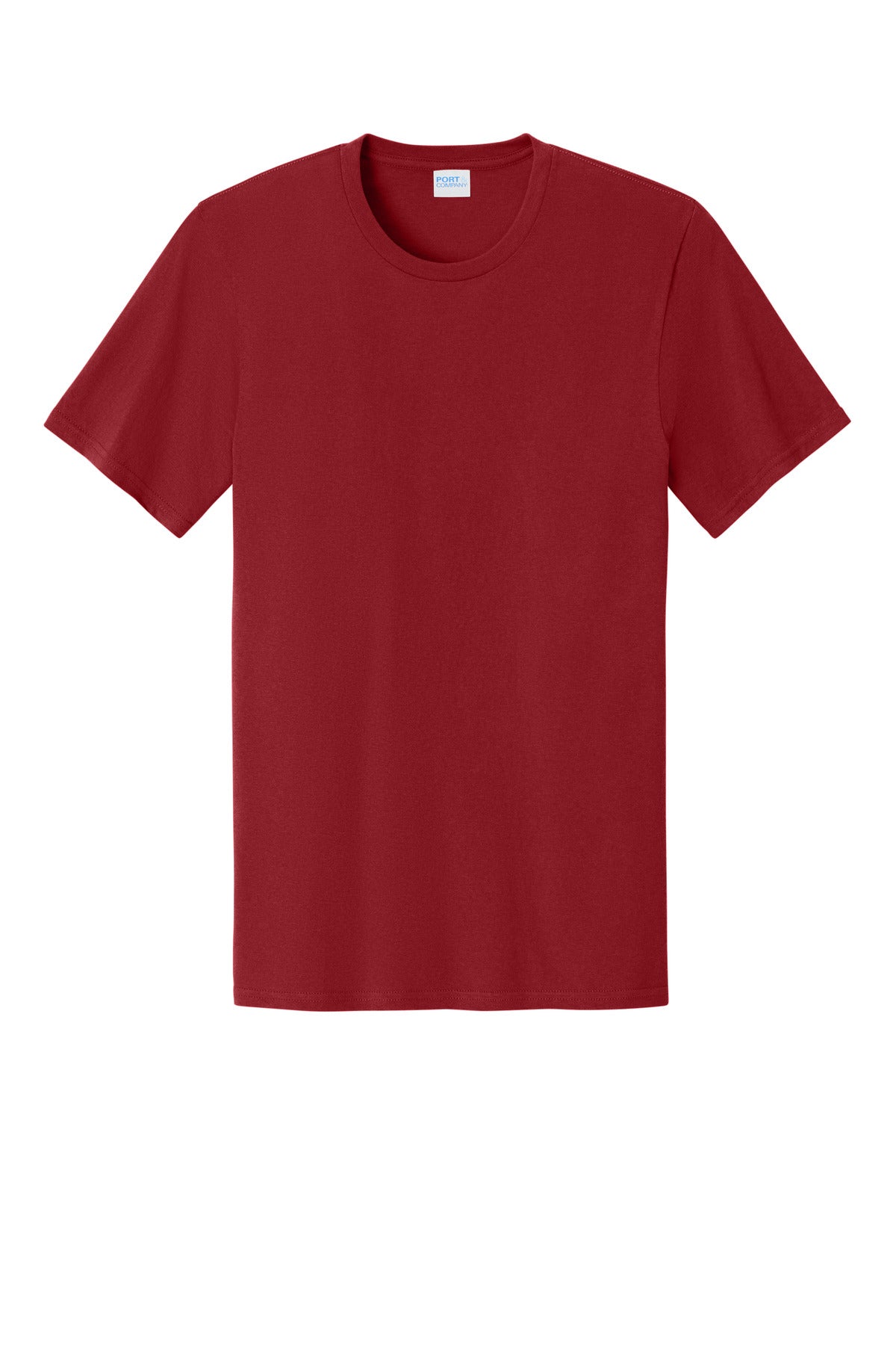 Front View of VtgRed Port & Co Easy Cotton Tee PC43