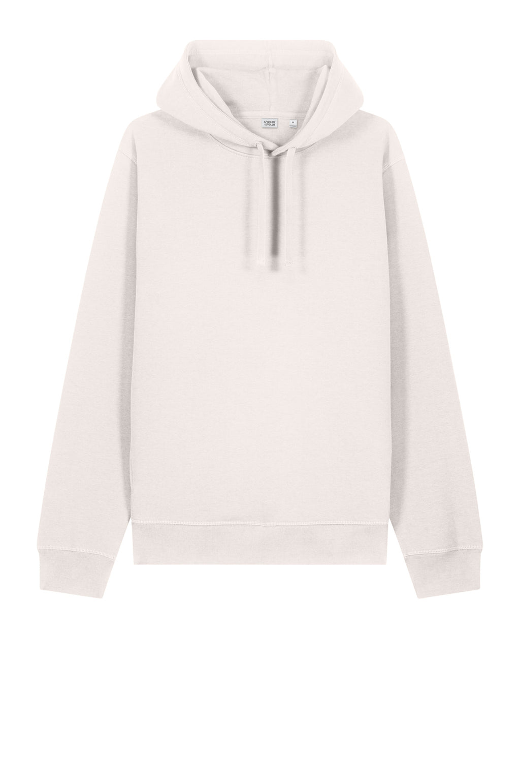 Front View of VtgWhite Stanley/Stella Unisex Sounder Hooded Sweatshirt SXU012