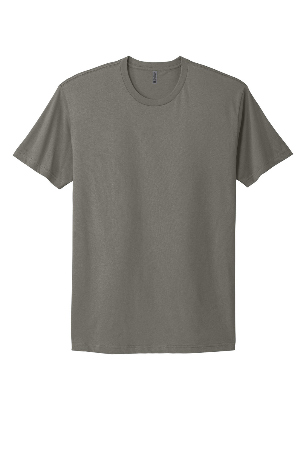 Front View of WarmGray Next Level Apparel Adult Cotton Tee. NL3600
