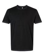Front View of Washed Black Soft Wash T-Shirt - 3600SW