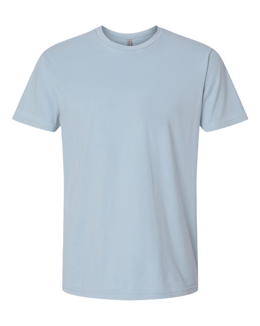 Front View of Washed Stonewash Denim Soft Wash T-Shirt - 3600SW