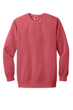 Front View of Watermelon COMFORT COLORS Ring Spun Crewneck Sweatshirt. 1566