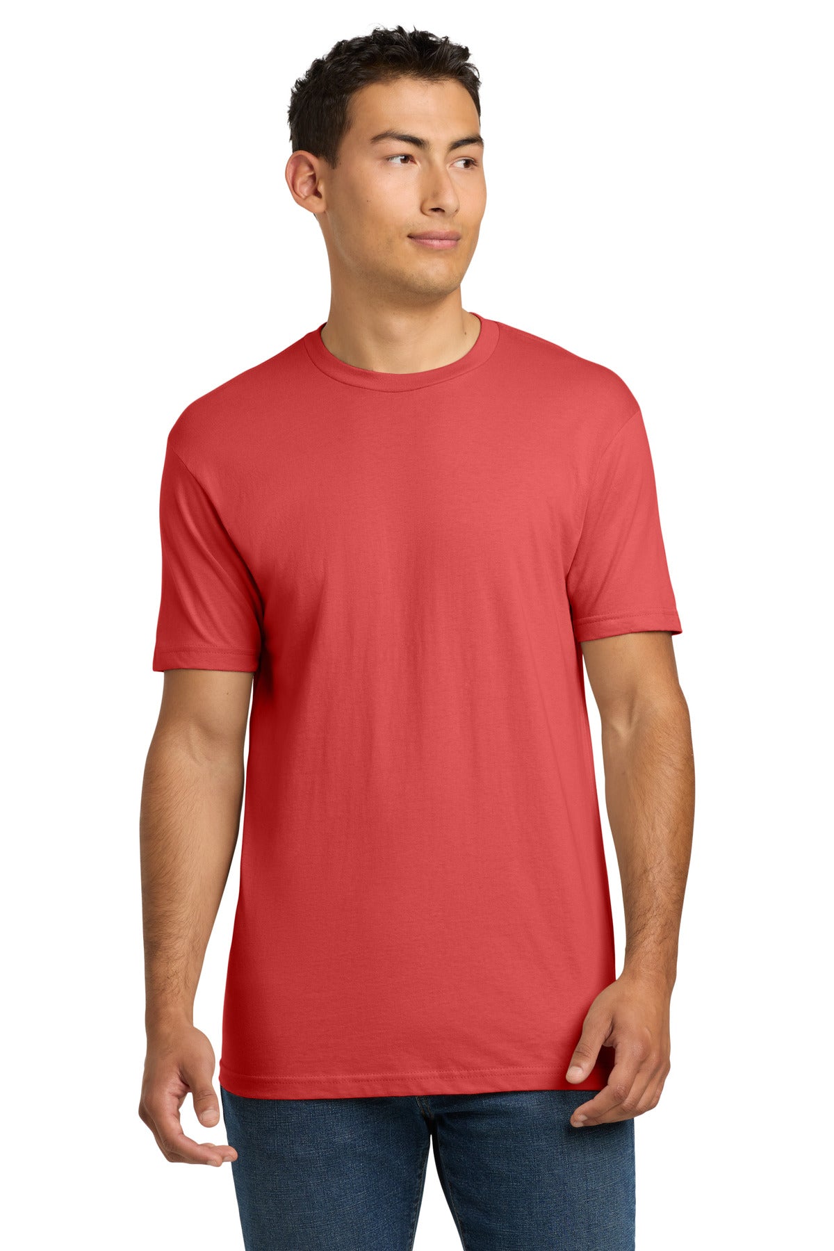 Front View of Watermelon Next Level Apparel Adult Cotton Tee. NL3600