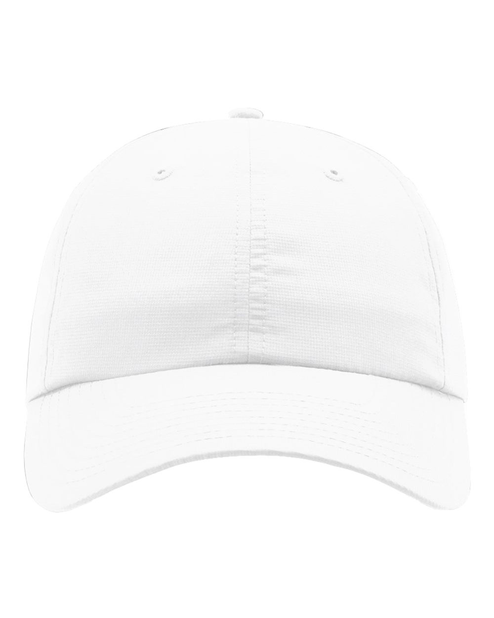 Front View of White Casual Performance Cap - 225