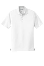Front View of White Port Authority Dry Zone UV Micro-Mesh Polo. K110