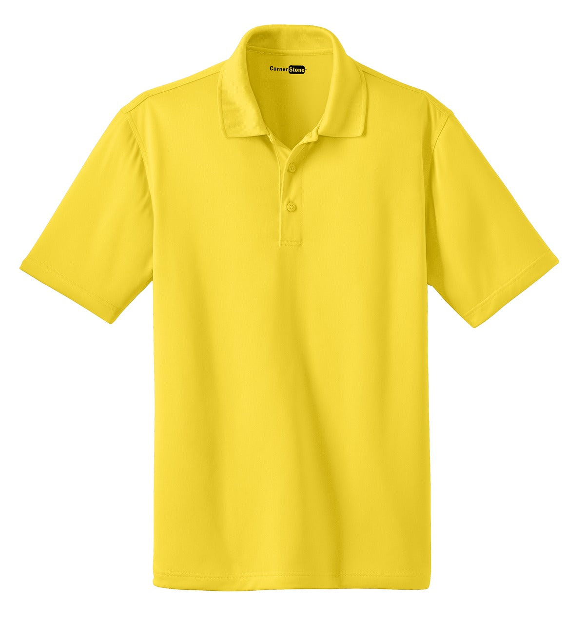 Front View of Yellow CornerStone - Select Snag-Proof Polo. CS412