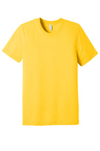 Front View of Yellw Gld TB BELLA+CANVAS Unisex Triblend Short Sleeve Tee. BC3413
