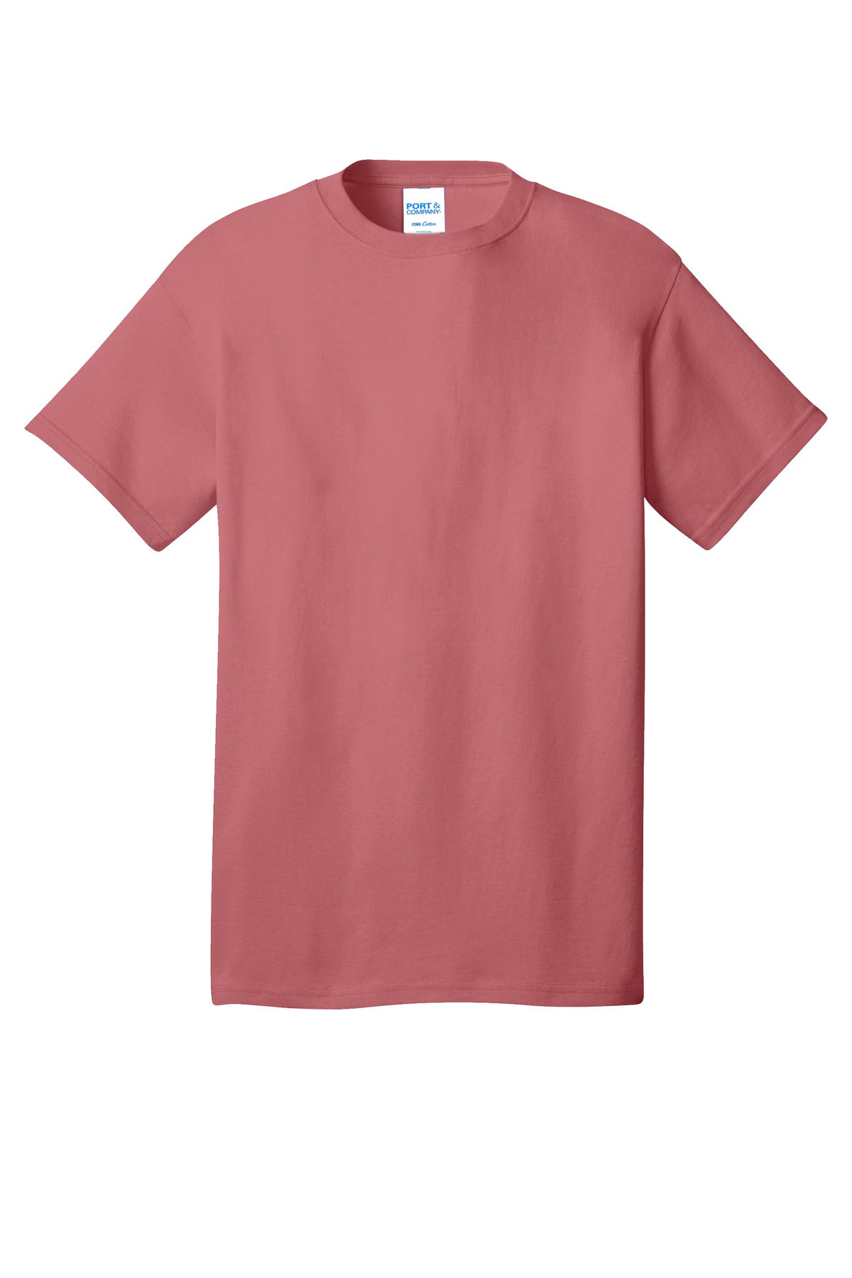 Front View of Zinnia Port & Co Core Cotton Tee. PC54