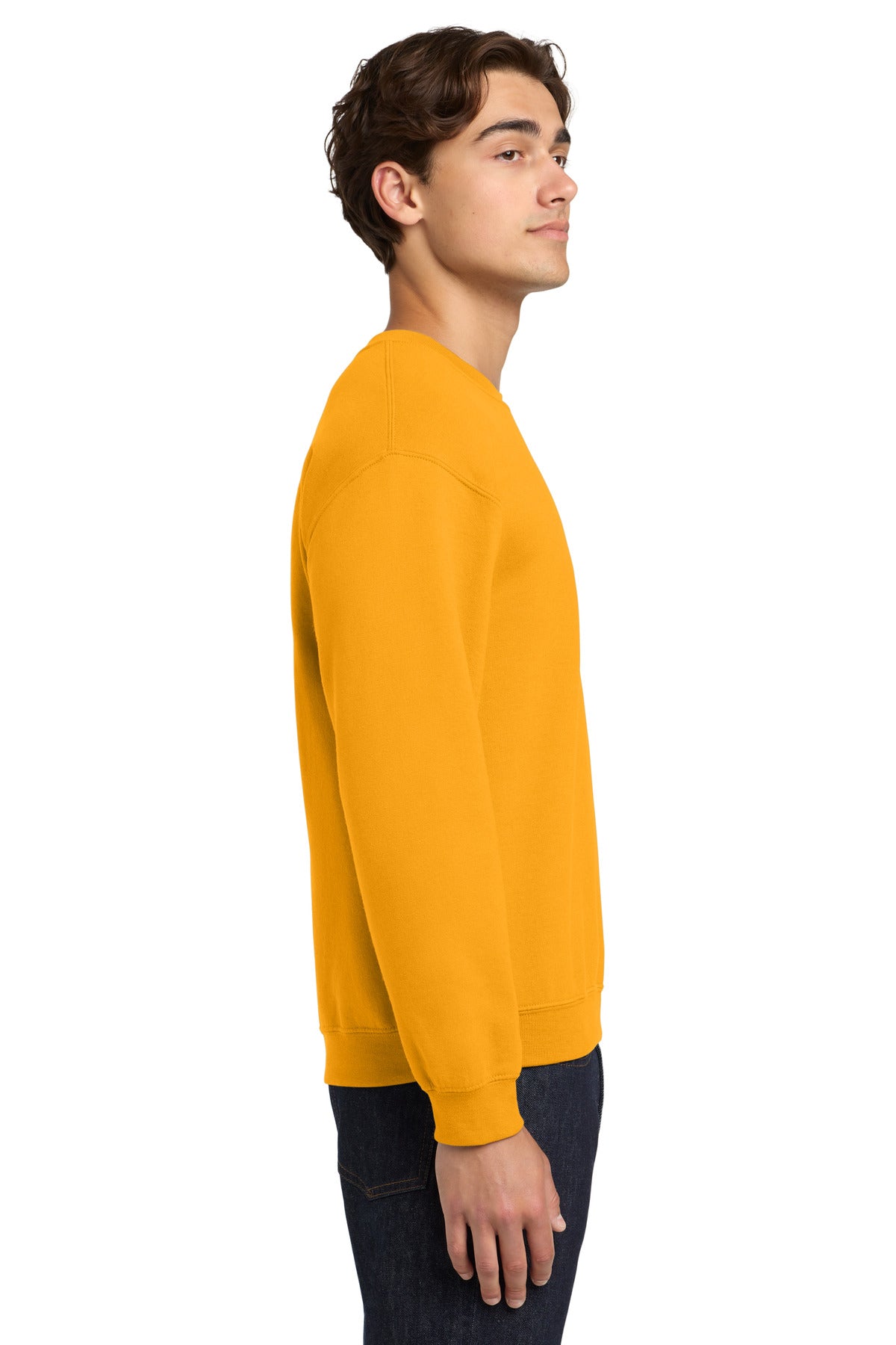 Gold Gildan Heavy Blend Crewneck Sweatshirt. 18000