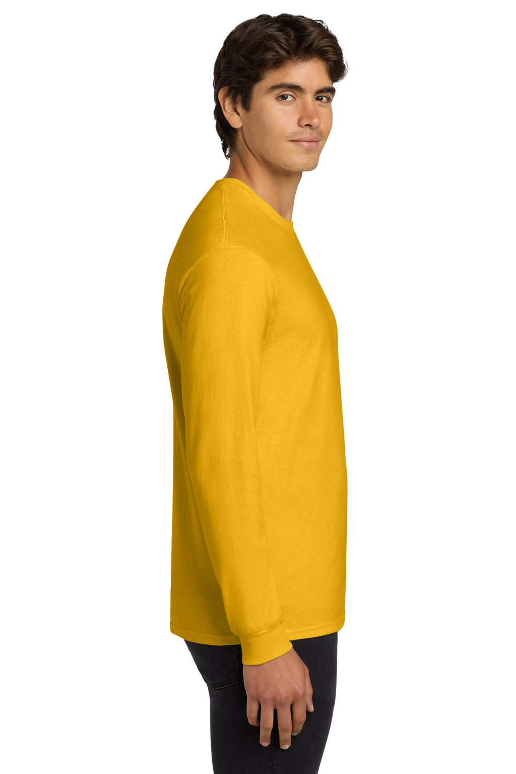 Gold Gildan - Ultra Cotton 100% US Cotton Long Sleeve T-Shirt. G2400