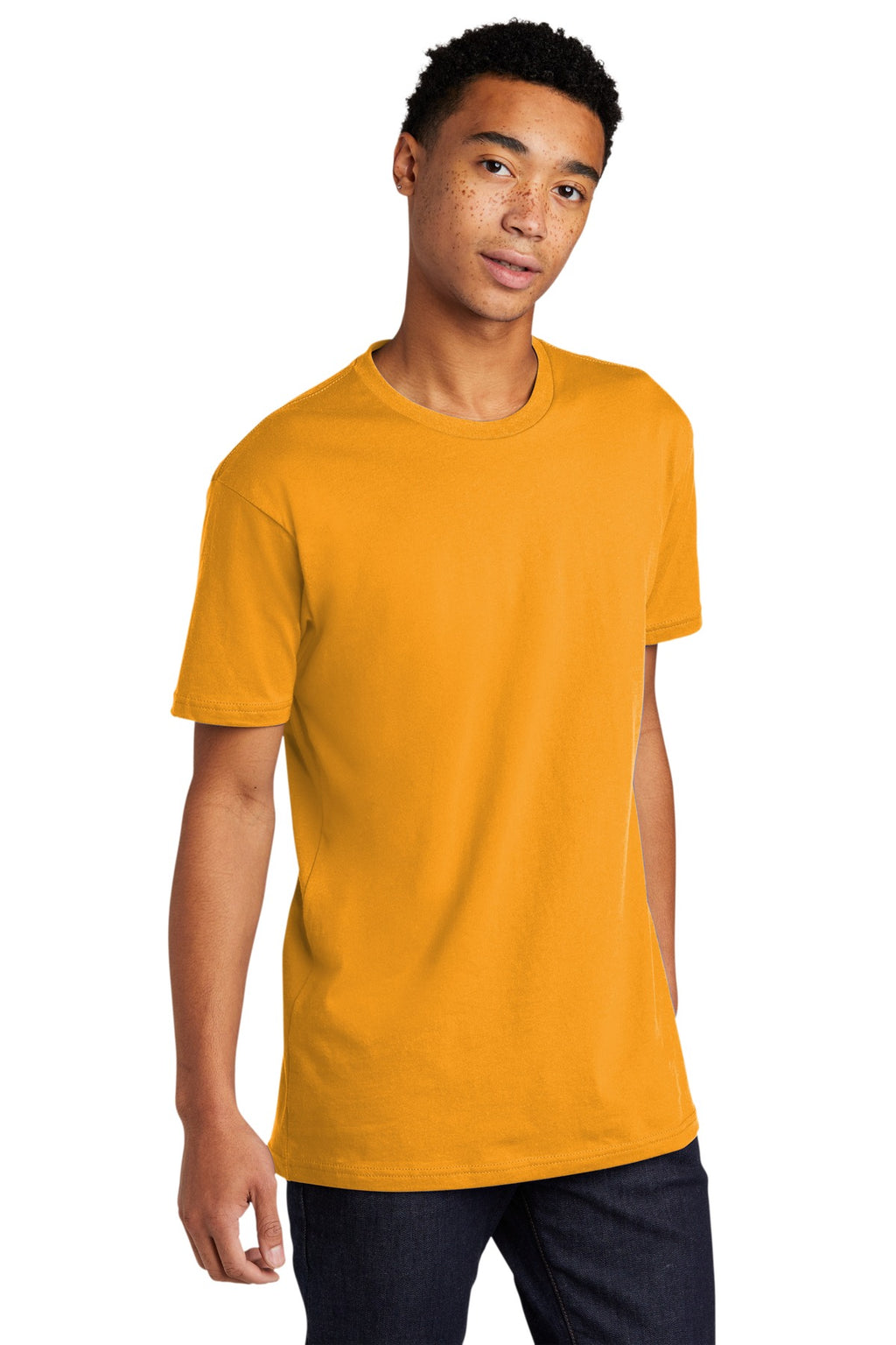Gold Next Level Apparel Adult Cotton Tee. NL3600