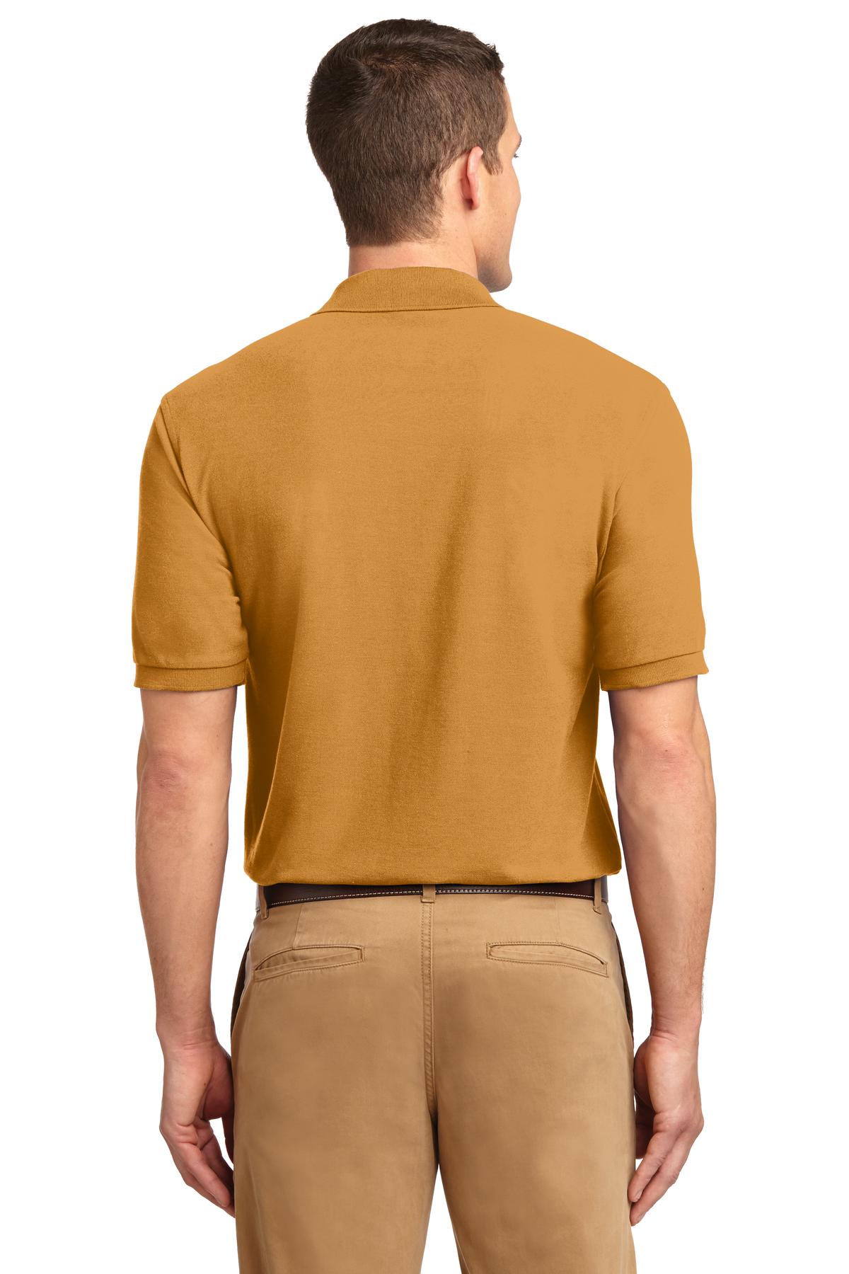 Gold Port Authority Silk Touch Polo K500