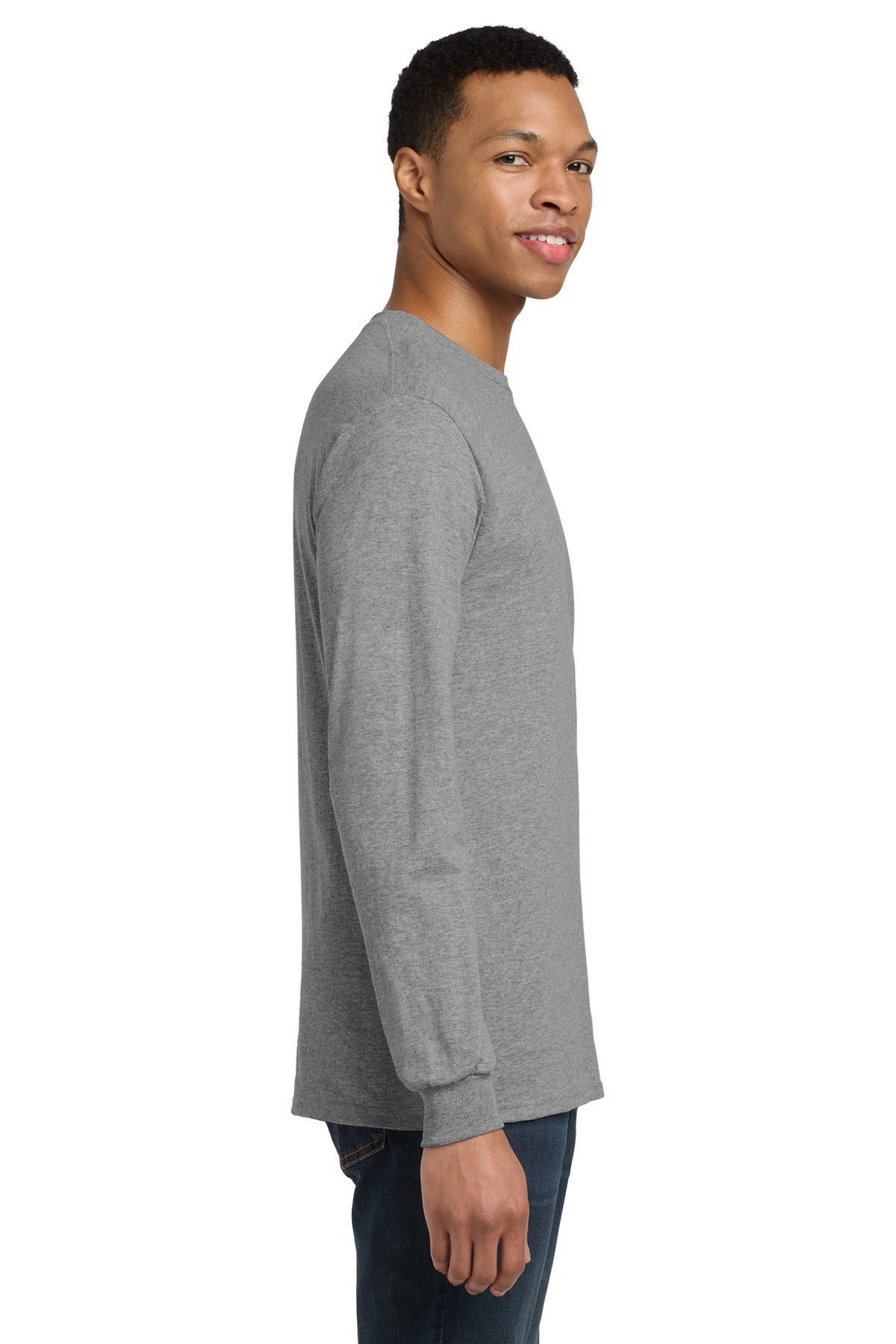 GphHeather Gildan - DryBlend 50 Cotton/50 Poly Long Sleeve T-Shirt. 8400