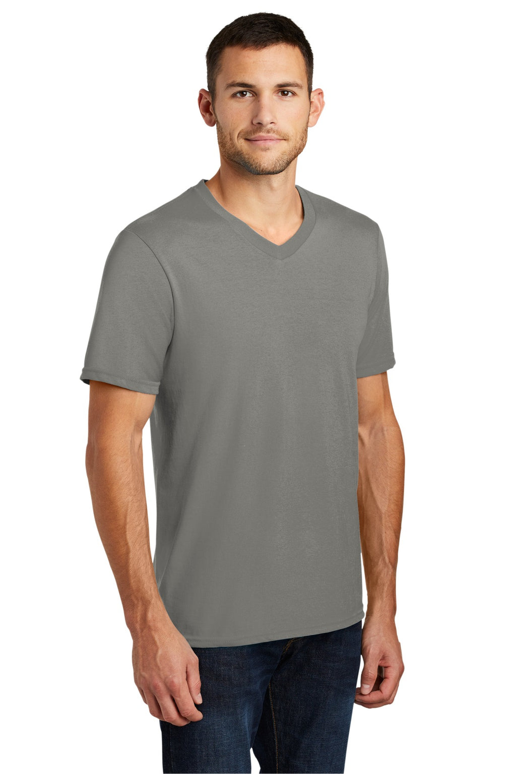 Grey District Very Important Tee V-Neck. DT6500