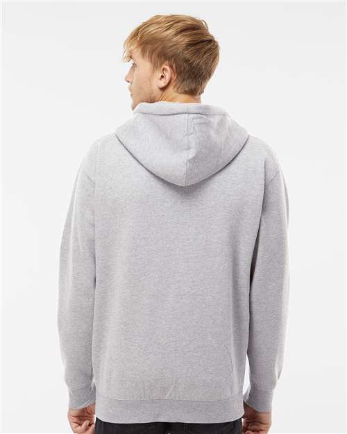 Grey Heather Heavyweight Full-Zip Hooded Sweatshirt - IND4000Z