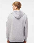 Grey Heather Heavyweight Full-Zip Hooded Sweatshirt - IND4000Z
