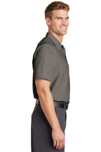 Grey Red Kap Short Sleeve Industrial Work Shirt. SP24