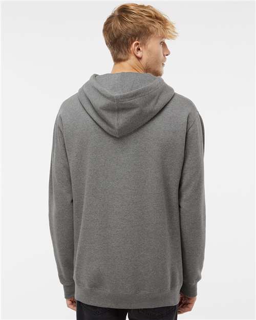 Gunmetal Heather Heavyweight Full-Zip Hooded Sweatshirt - IND4000Z