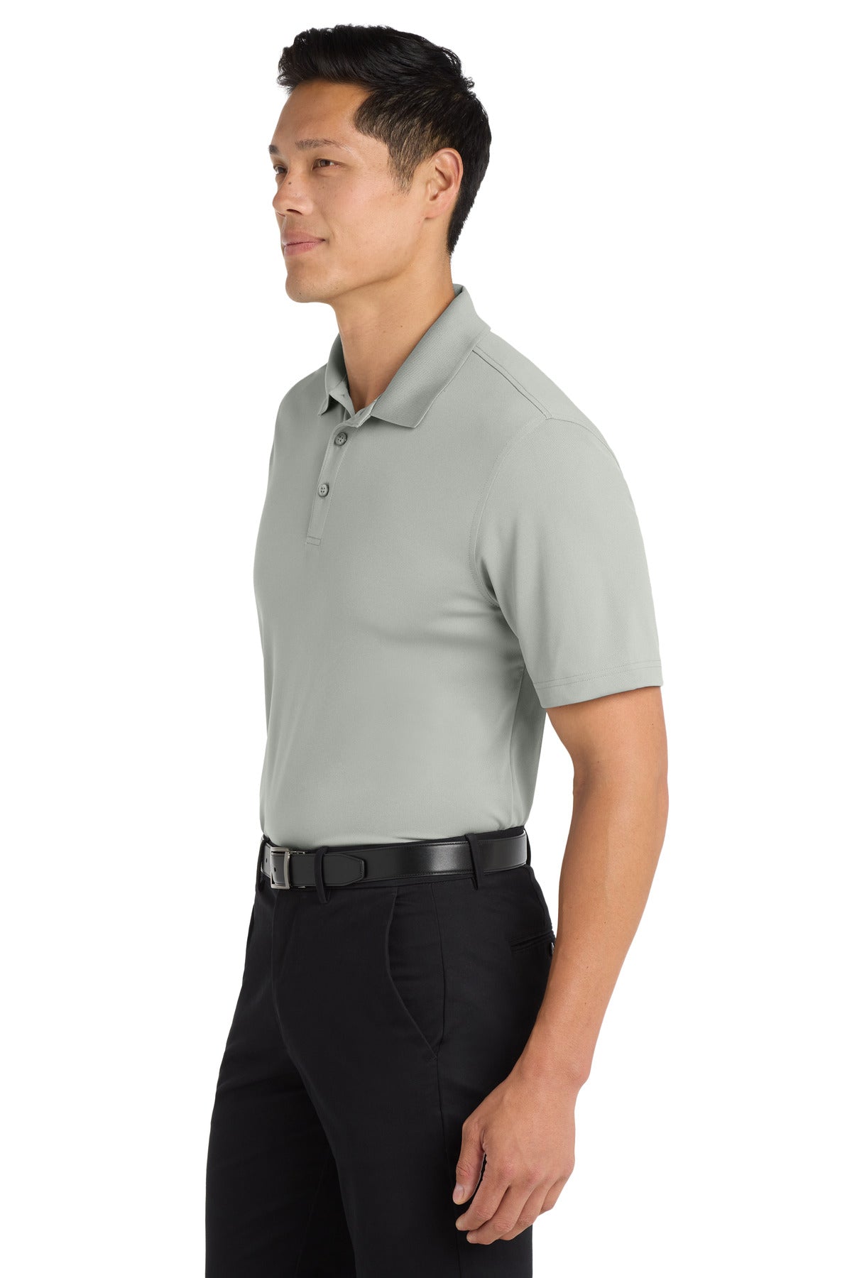 Gusty Grey Port Authority Dry Zone UV Micro-Mesh Polo. K110