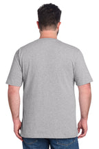 Heather Grey Carhartt Short Sleeve Henley T-Shirt CTK84