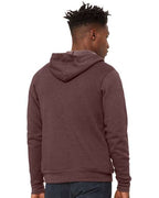 Heather Maroon Sponge Fleece Full-Zip Hoodie - 3739