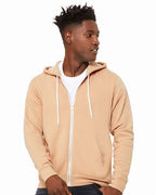 Heather Sand Dune Sponge Fleece Full-Zip Hoodie - 3739