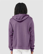 Heather Team Purple Sponge Fleece Full-Zip Hoodie - 3739