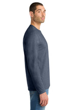 Heathered Navy District Very Important Tee Long Sleeve. DT6200