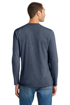 Heathered Navy District Very Important Tee Long Sleeve. DT6200