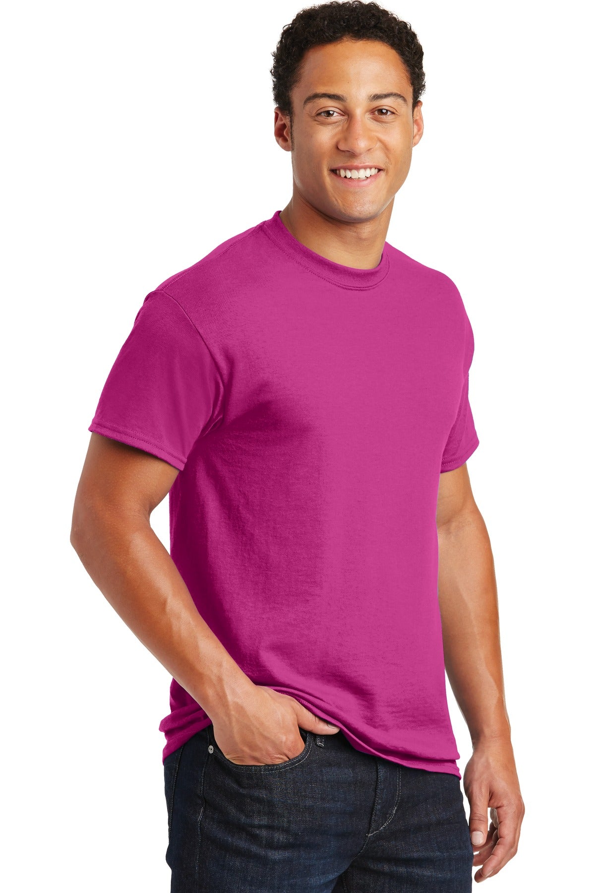 Heliconia Gildan DryBlend 50 Cotton/50 Poly T-Shirt. 8000