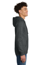 Ht Charcoal District V.I.T. Fleece Full-Zip Hoodie DT6102